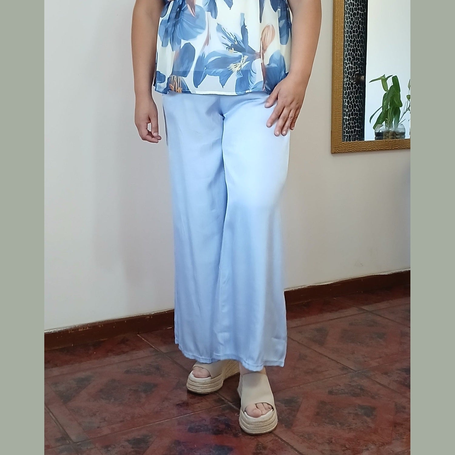 Pantalón Tela Viscosa  semisatinada